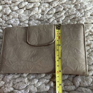 Wallet, tan, leather like
